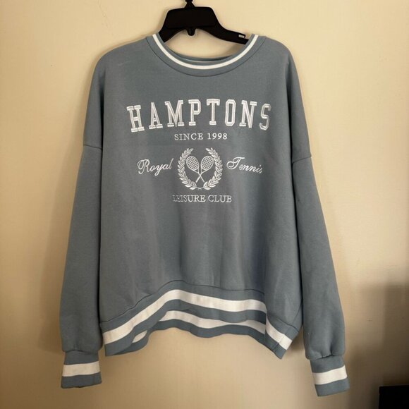 Better Together NWT Women's Size XL 2 PC Set- Sweatshirt and Skirt light blue - Picture 2 of 12